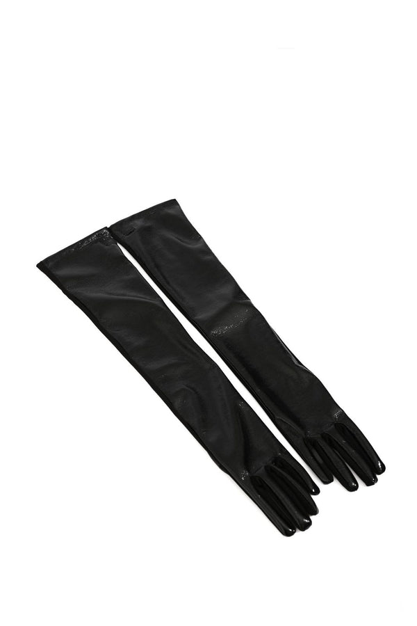 Elisabetta Franchi Long Logo Gloves