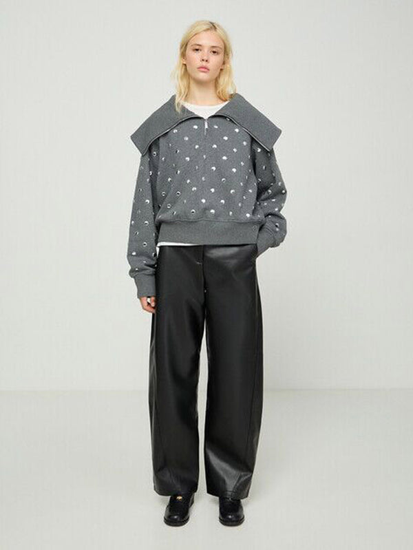 Karl Lagerfeld women's cotton blouse black