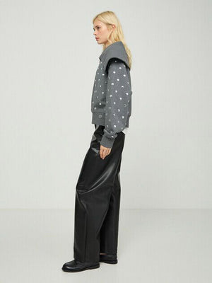 Karl Lagerfeld women's cotton blouse black