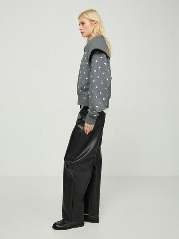 Karl Lagerfeld women's cotton blouse black
