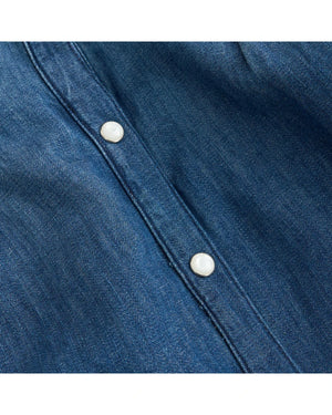 Pinko Women's Summer Denim Blue Top 
