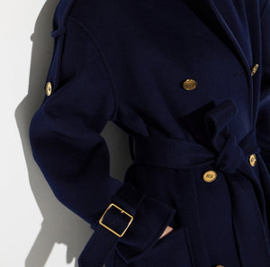 Coat in double cloth