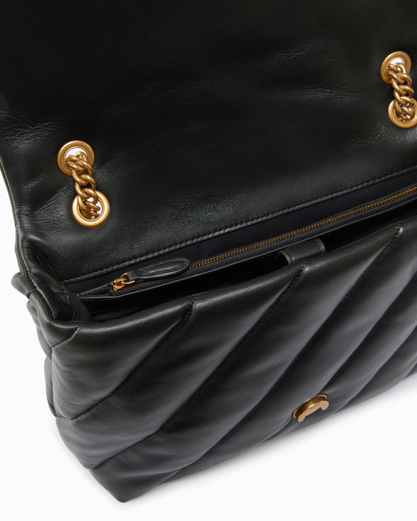 Μεγάλη τσάντα ώμου Love Bag Puff Maxi Quilt