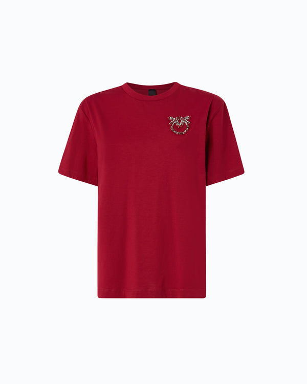 T-shirt with Love Birds jewel detail