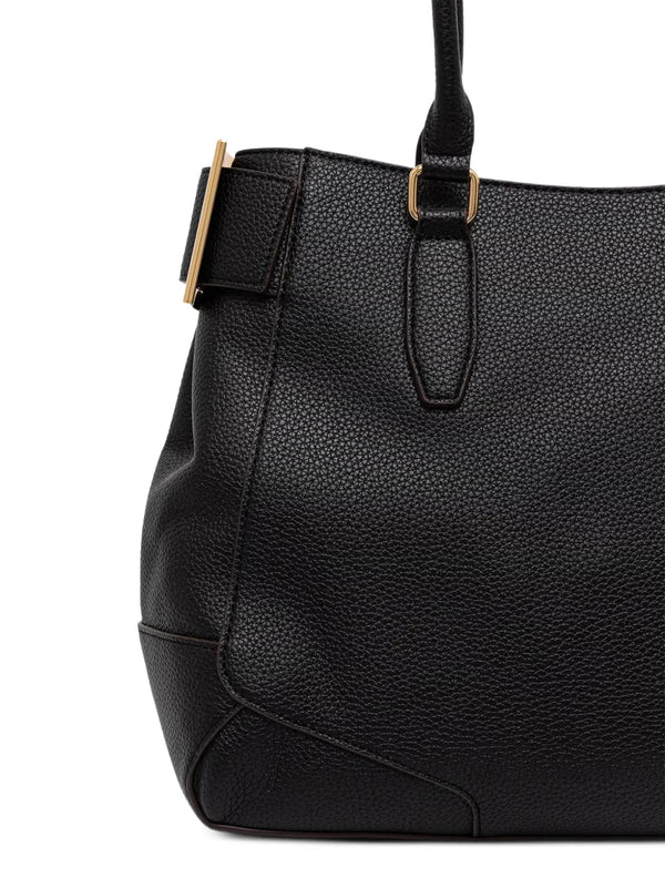 Love Moschino grained-effect handbag with buckle