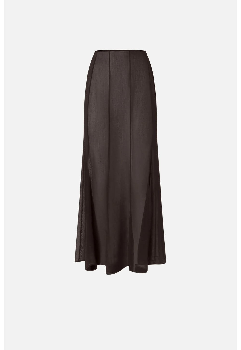 Long skirt with sheer details