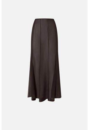Long skirt with sheer details