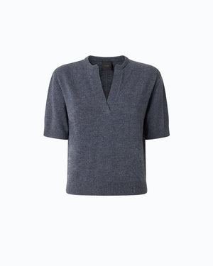V-neck sweater in wool and cashmere