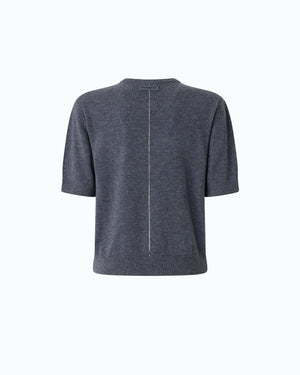 V-neck sweater in wool and cashmere