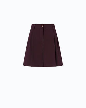 Flared tailored shorts