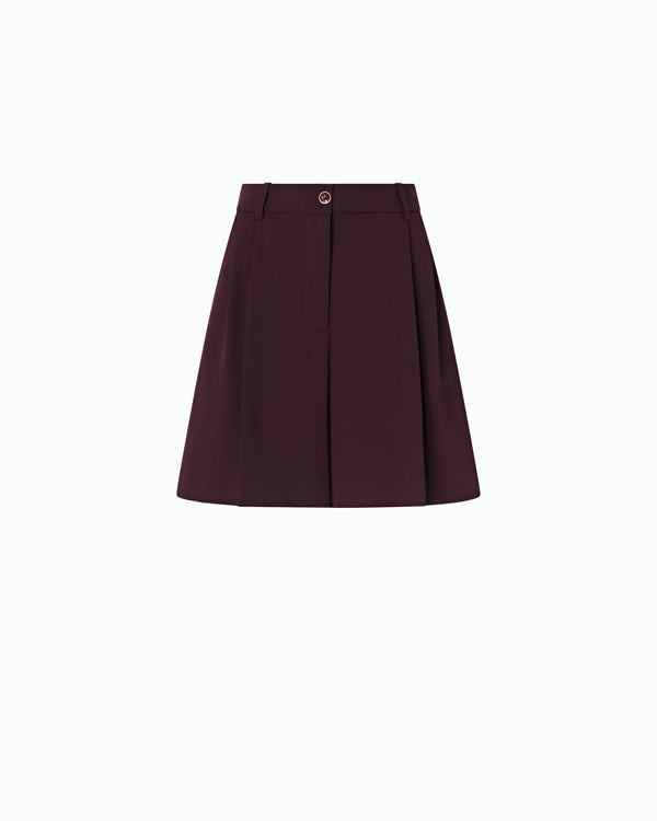 Flared tailored shorts