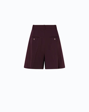 Flared tailored shorts
