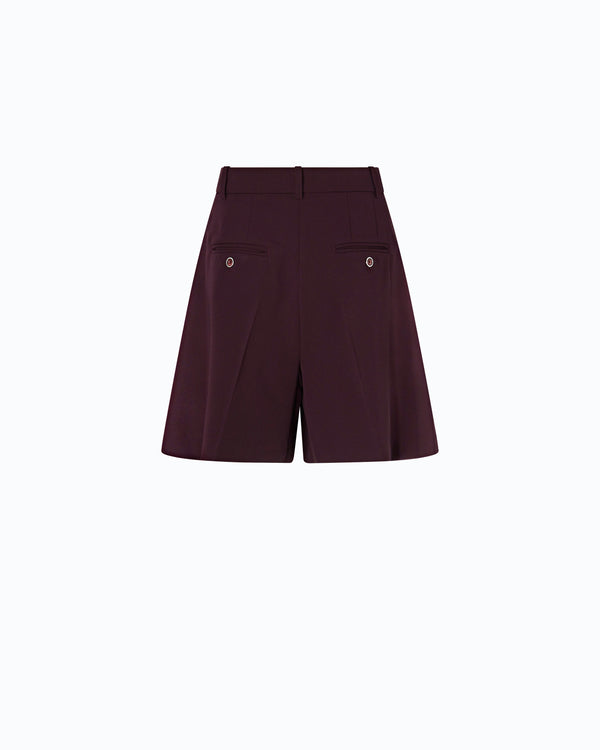 Flared tailored shorts