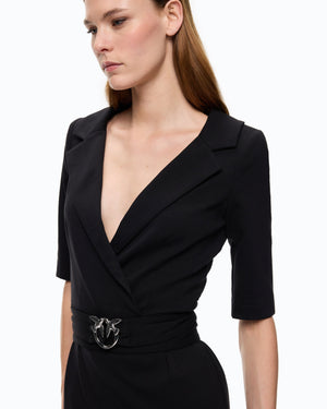 Slim-fit dress with Love Birds belt
