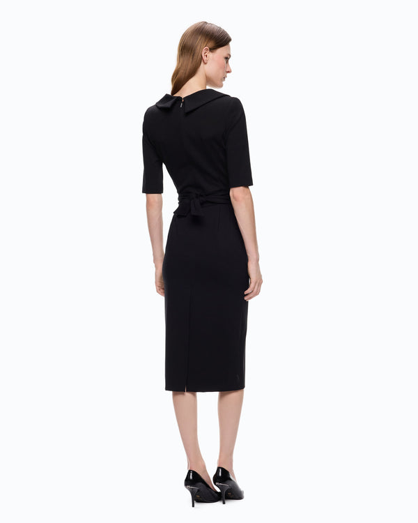 Slim-fit dress with Love Birds belt