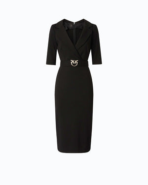 Slim-fit dress with Love Birds belt