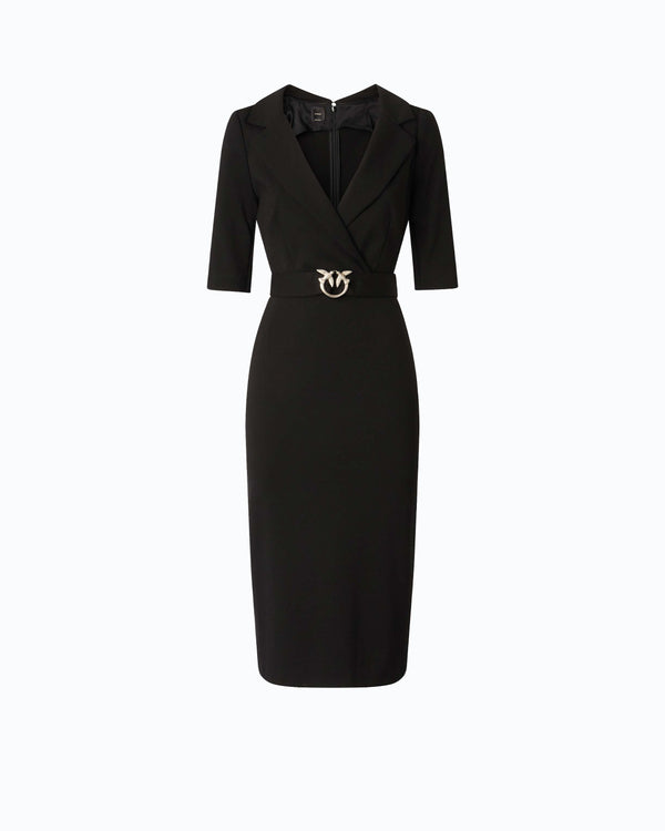 Slim-fit dress with Love Birds belt