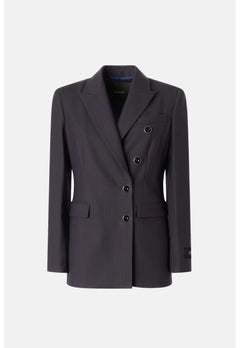 PINKO DOUBLE-BREASTED SLIM FIT BLAZER DARK BLUE 107513A3IF