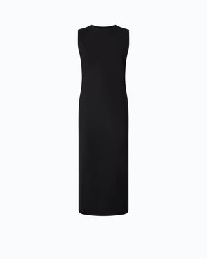 Slim-fit midi dress with lacing