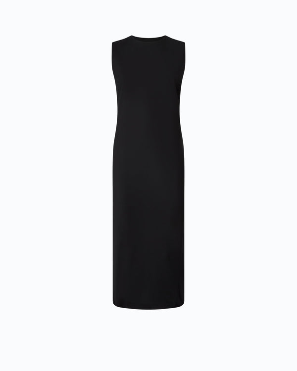 Slim-fit midi dress with lacing
