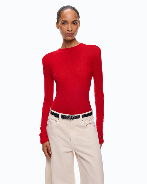 Lightweight ribbed sweater