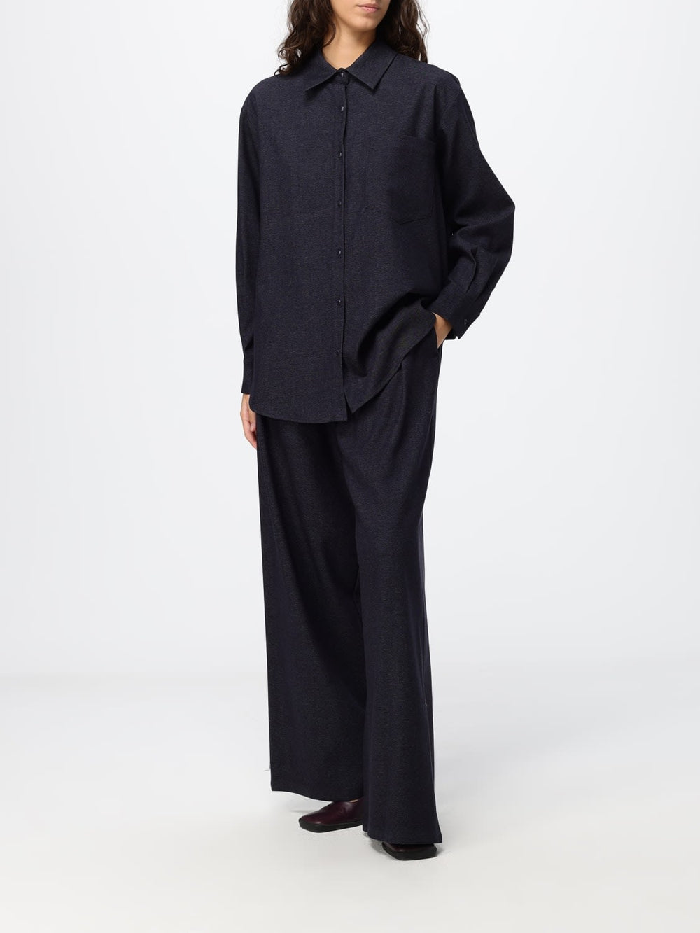 Eleh Relaxed Fit Long-Sleeved Jersey Shirt