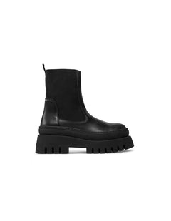 Steve Madden Women's Leather Black Chelsea Boots 
