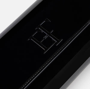 Patent leather clutch bag