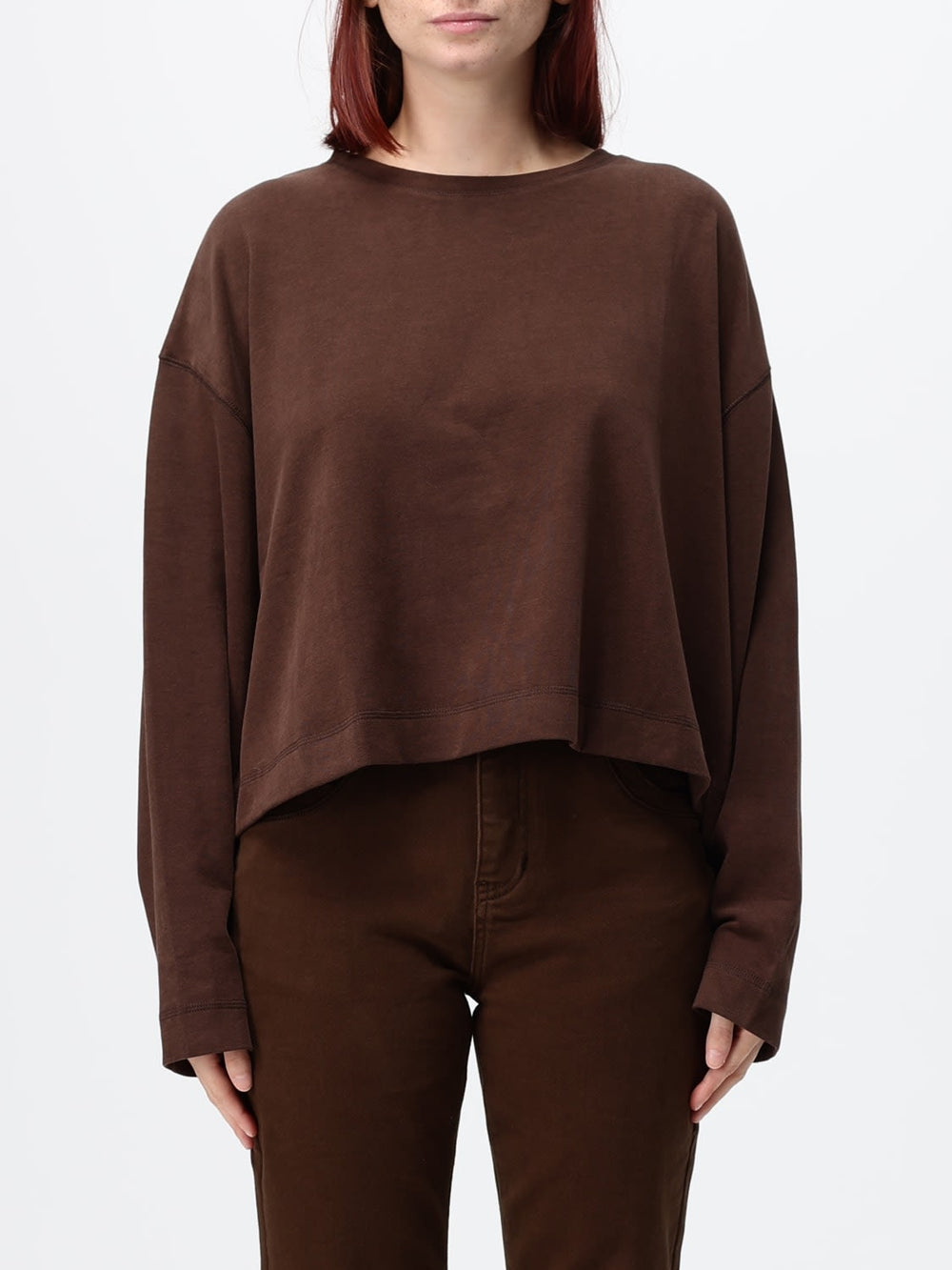 Eleh Oversized Crewneck Jersey Jumper with Dropped Shoulders