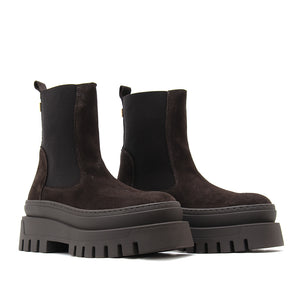 Steve Madden Women's Leather Chelsea Boots Brown 🟢