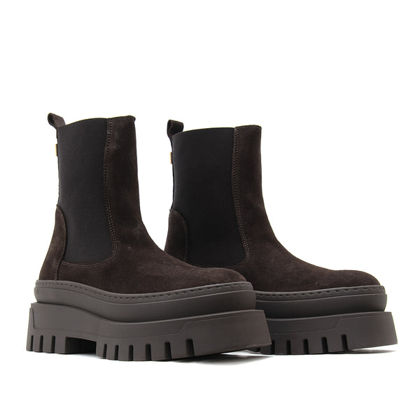 Steve Madden Women's Leather Chelsea Boots Brown 🟢