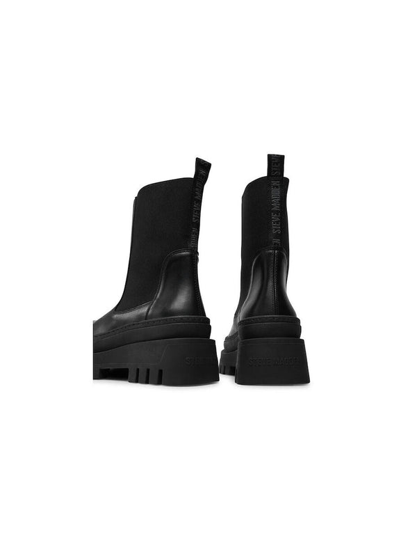 Steve Madden Women's Leather Black Chelsea Boots 
