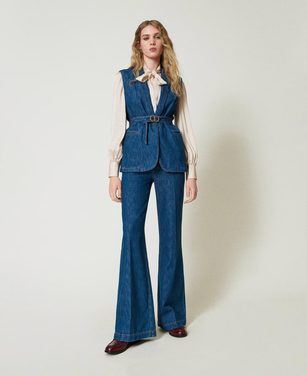 Sartorial wide leg jeans