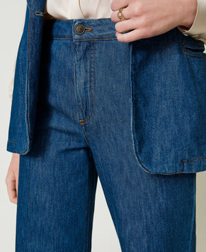 Sartorial wide leg jeans
