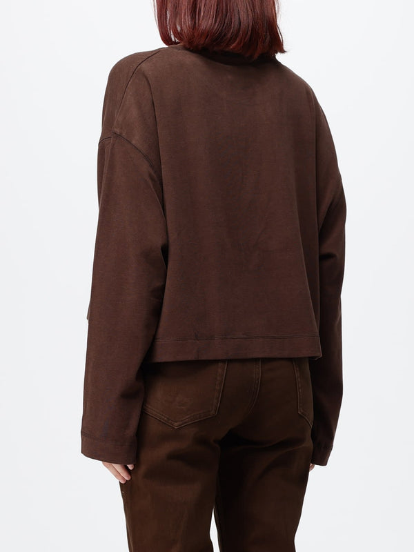 Eleh Oversized Crewneck Jersey Jumper with Dropped Shoulders