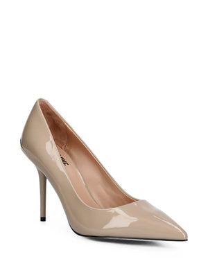 Love Moschino pointed-toe pumps with engraved logo
