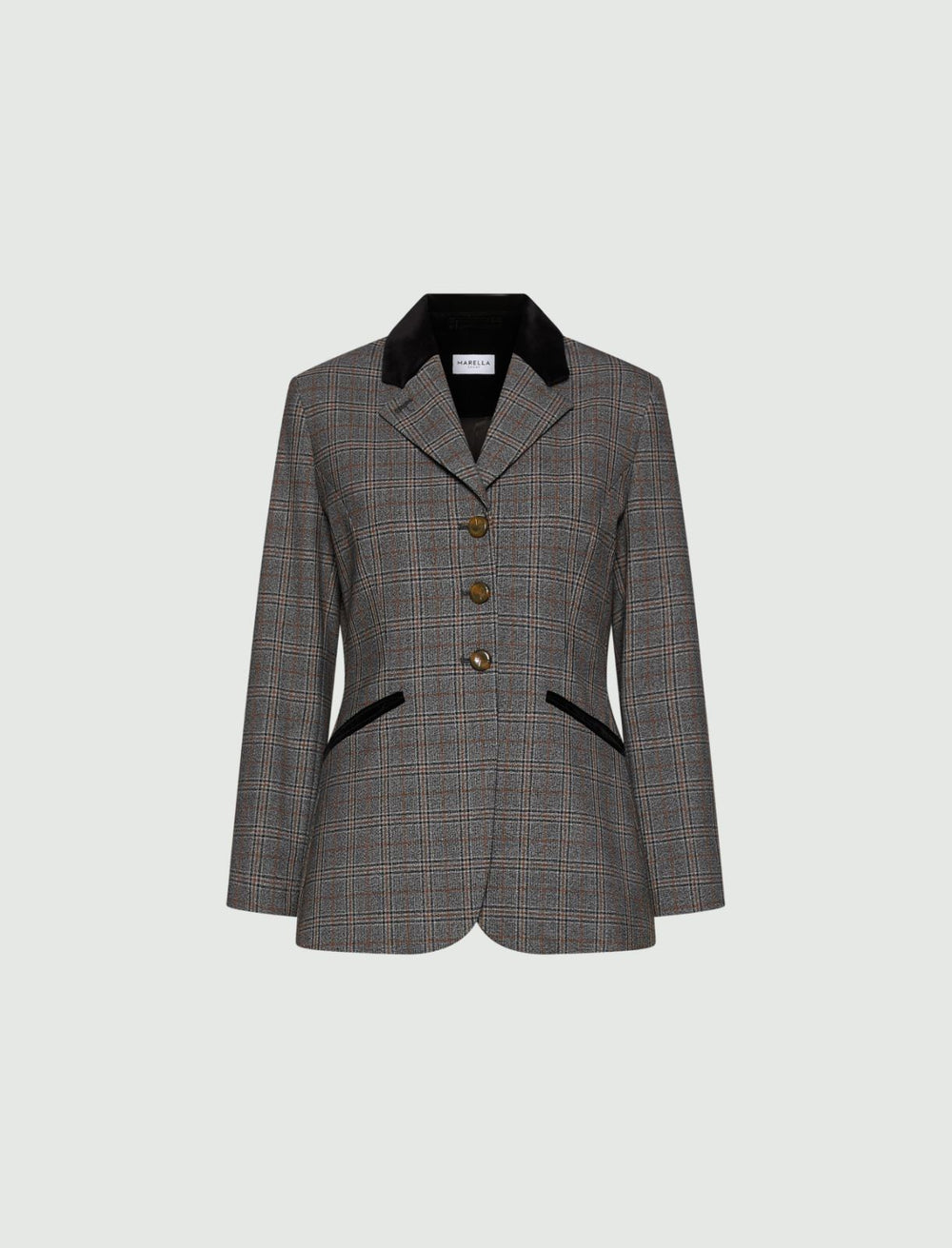 Slim-fit stretch twill blazer