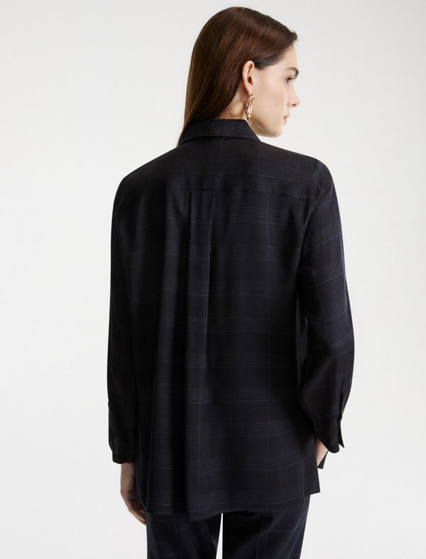 Printed twill shirt