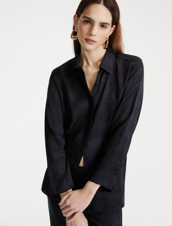 Printed twill shirt
