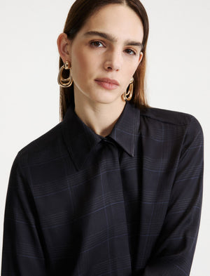 Printed twill shirt