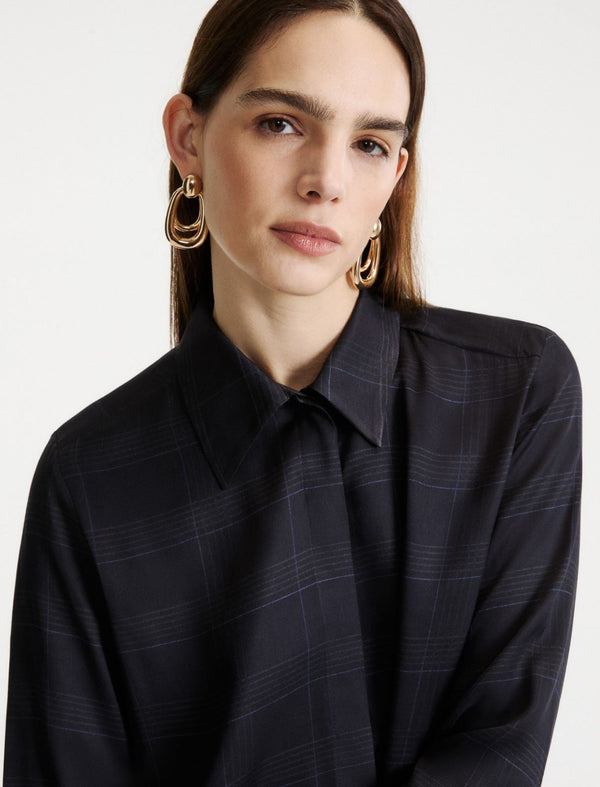 Printed twill shirt
