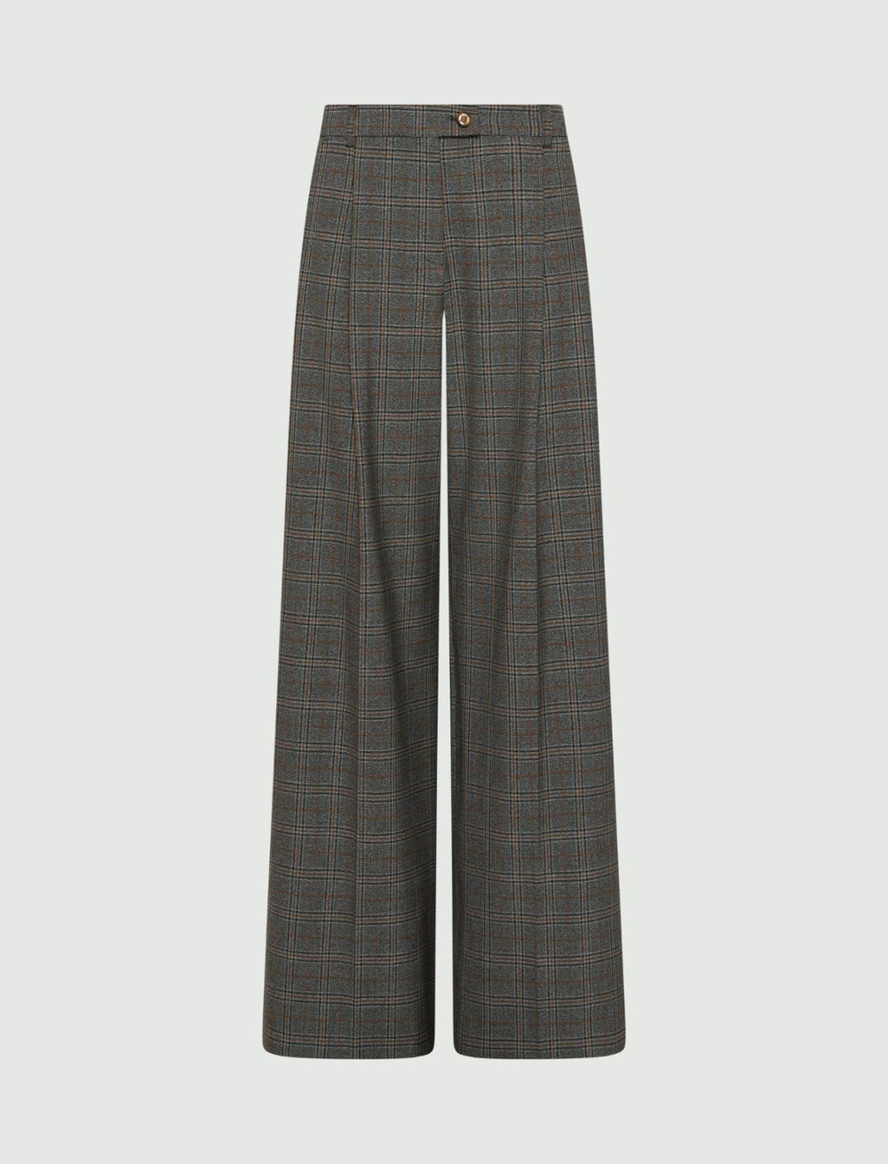 Straight-leg darted trousers - GREY