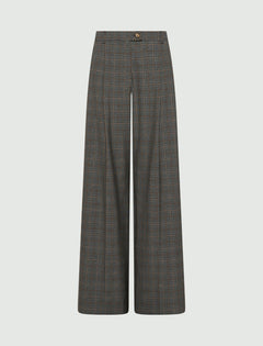 Straight-leg darted trousers - GREY