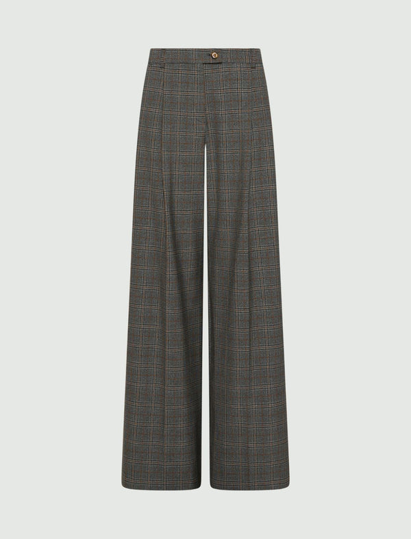 Straight-leg darted trousers - GREY