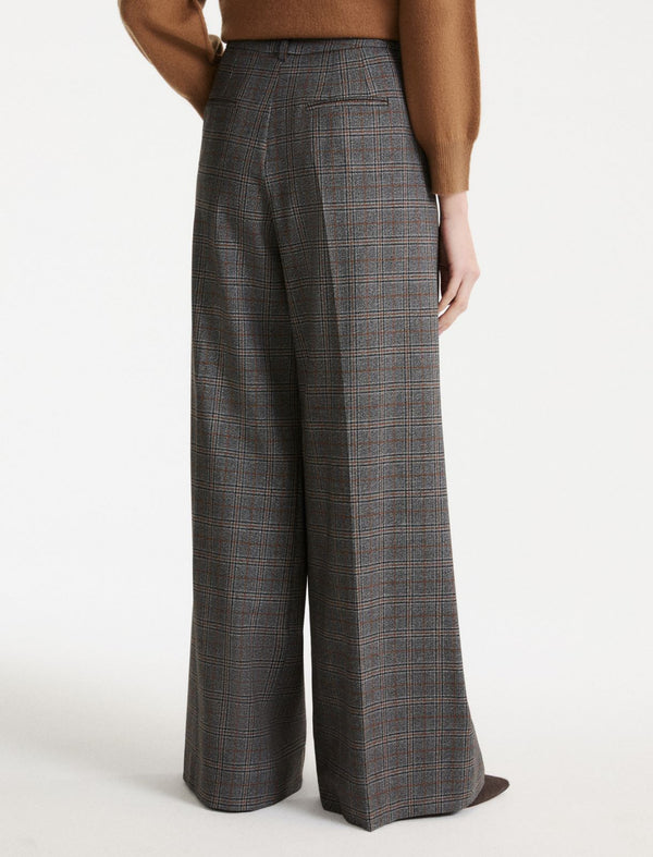 Straight-leg darted trousers - GREY