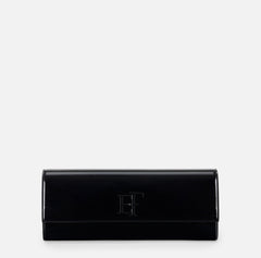 Patent leather clutch bag