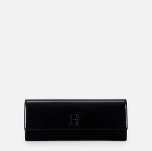 Patent leather clutch bag
