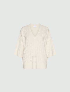 Oversized wool and cashmere jumper