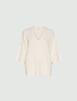 Oversized wool and cashmere jumper