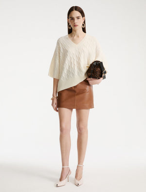 Oversized wool and cashmere jumper